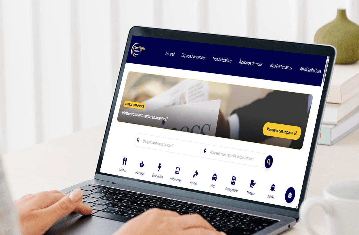 Projet Les Pages AfroCarib réalisé par Ambriel